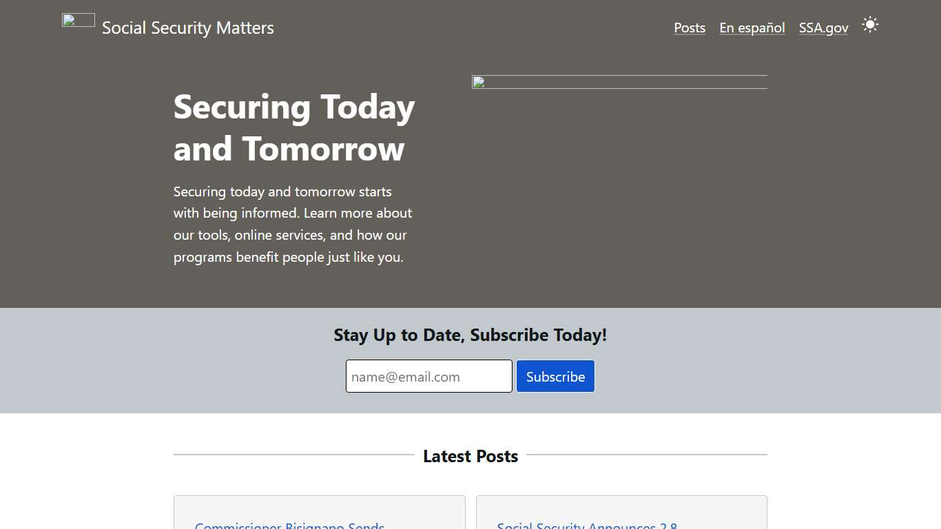 Social Security Matters | SSA