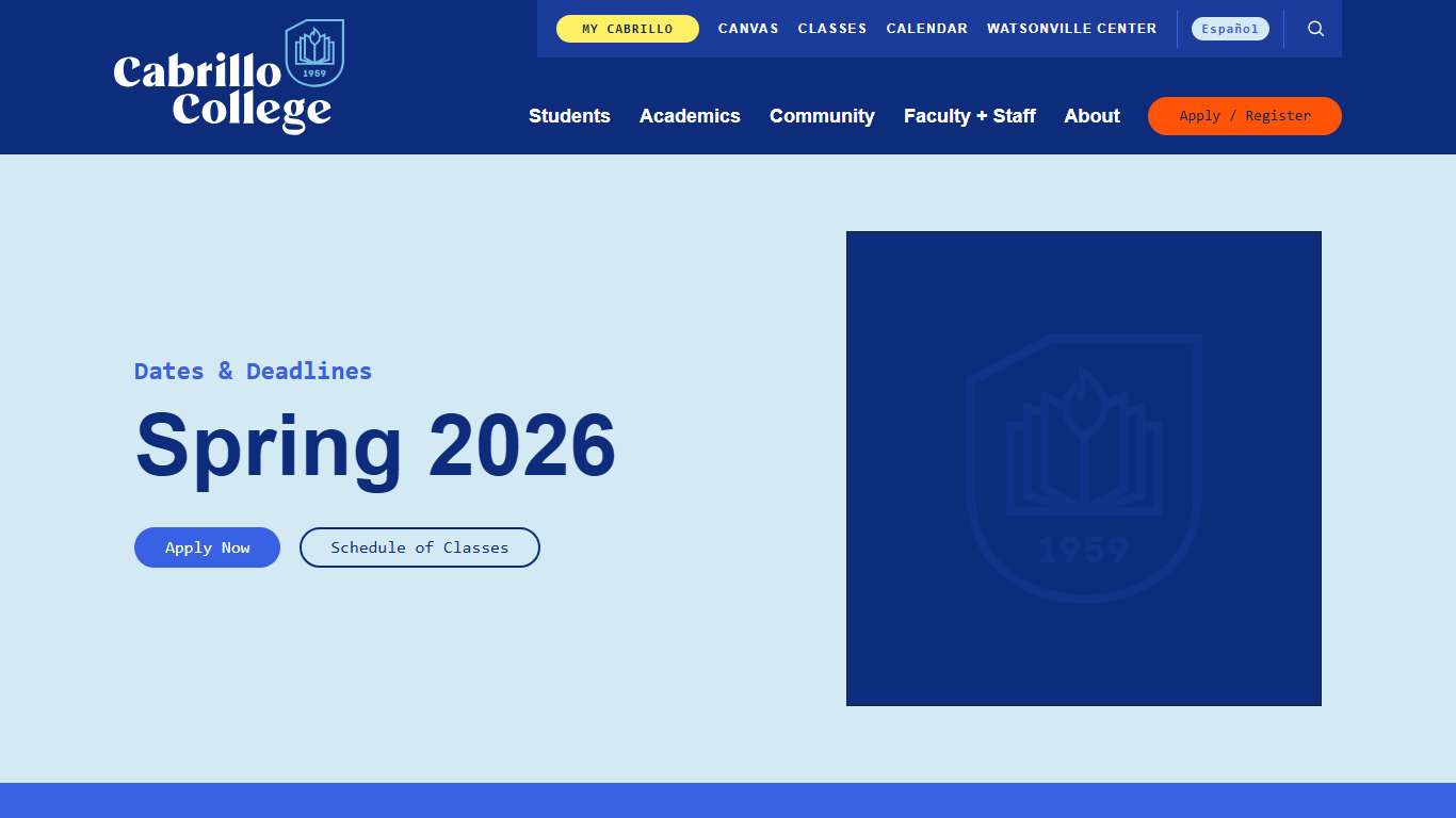 Dates and Deadlines 2026 Spring - Cabrillo College